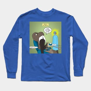 T-Rex at the Dentist Long Sleeve T-Shirt